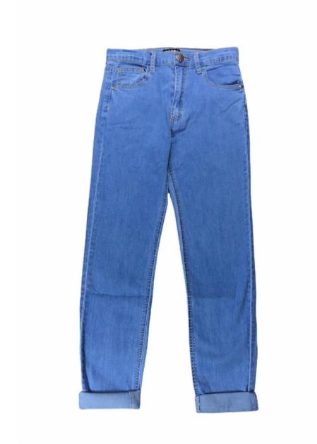 Akro Medium Blue High Waisted Mom Jeans