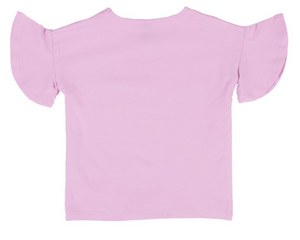 Nano Girl's Lilac T-Shirt w/ Flutter Sleeve