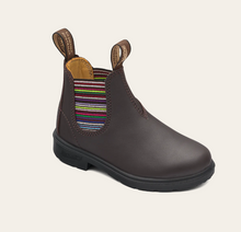 Load image into Gallery viewer, Children&#39;s Blundstone #1413 Brown Striped Elastic
