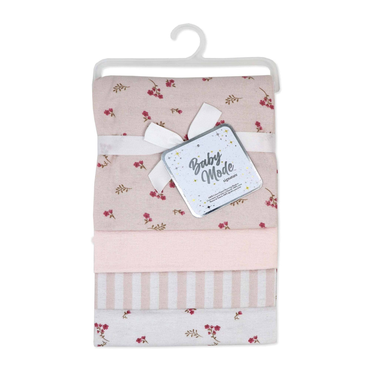 4 Pack Flannel Receiving Blankets