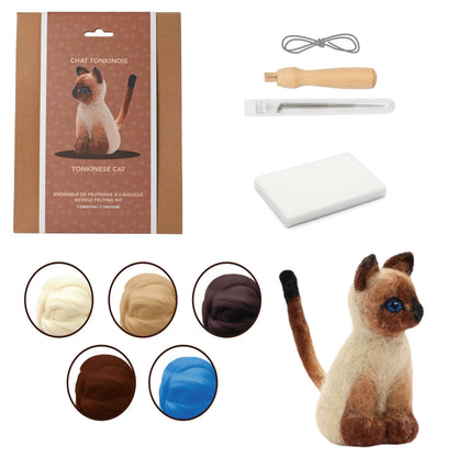 TONKINESE CAT NEEDLE FELTING KIT