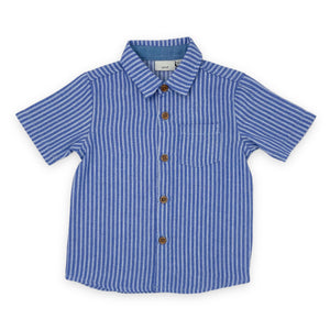 Youth Stripe Button Up