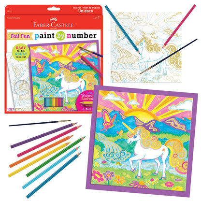 Paint by Number Unicorn Foil Fun Art Kit for Kids