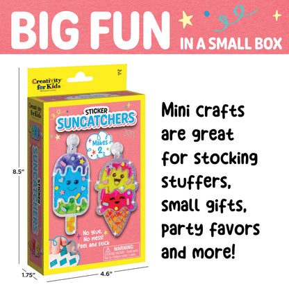 Sticker Suncatchers Mini Craft Kit for Kids