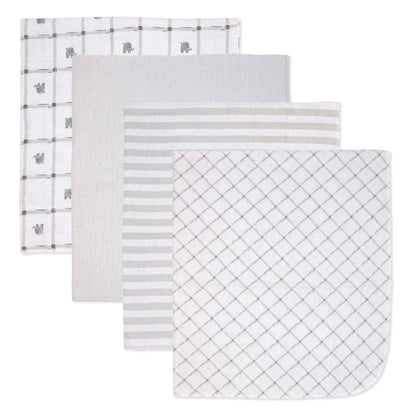 4 Pack Flannel Receiving Blankets