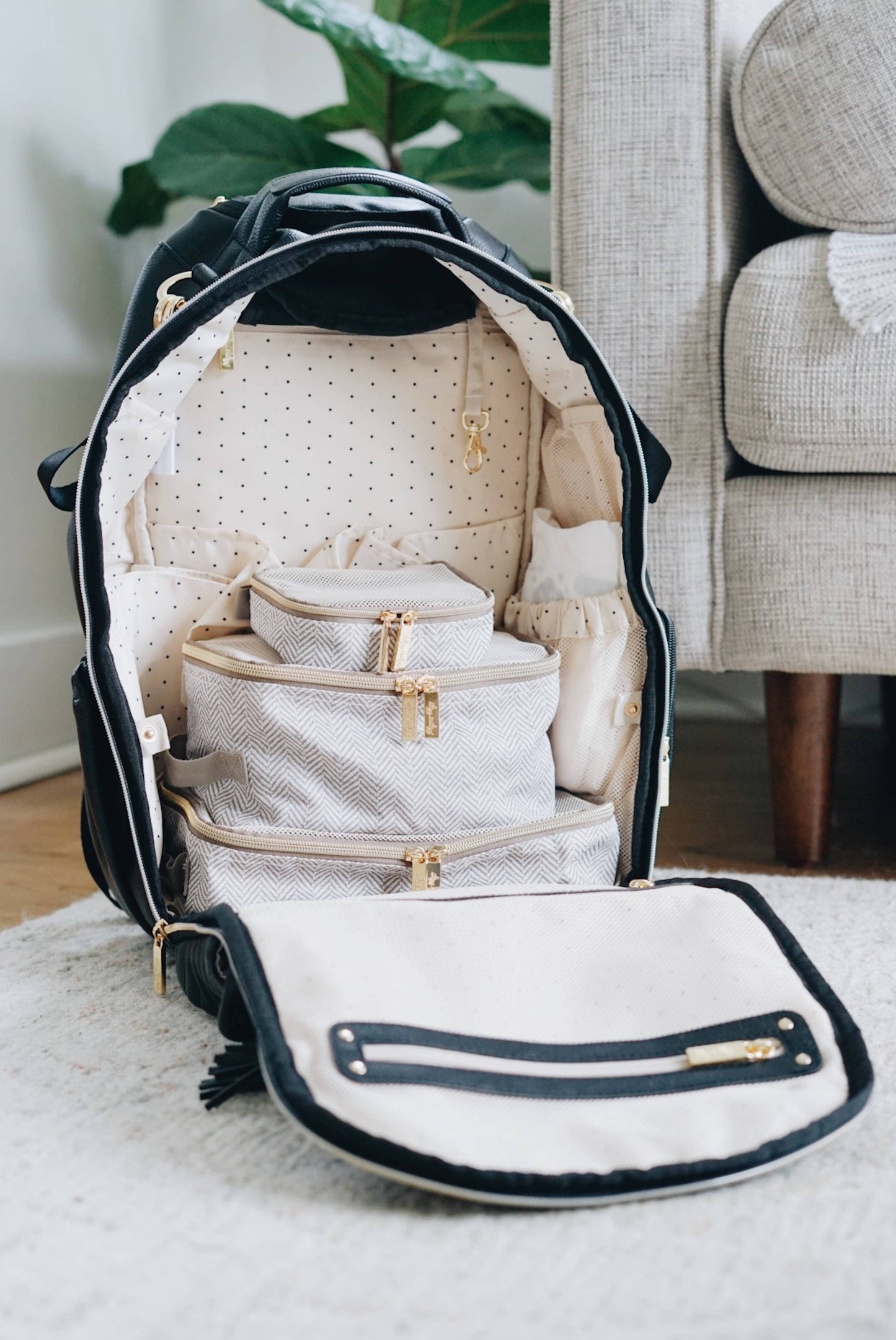 Taupe Pack Like A Boss™ Diaper Bag Packing Cubes
