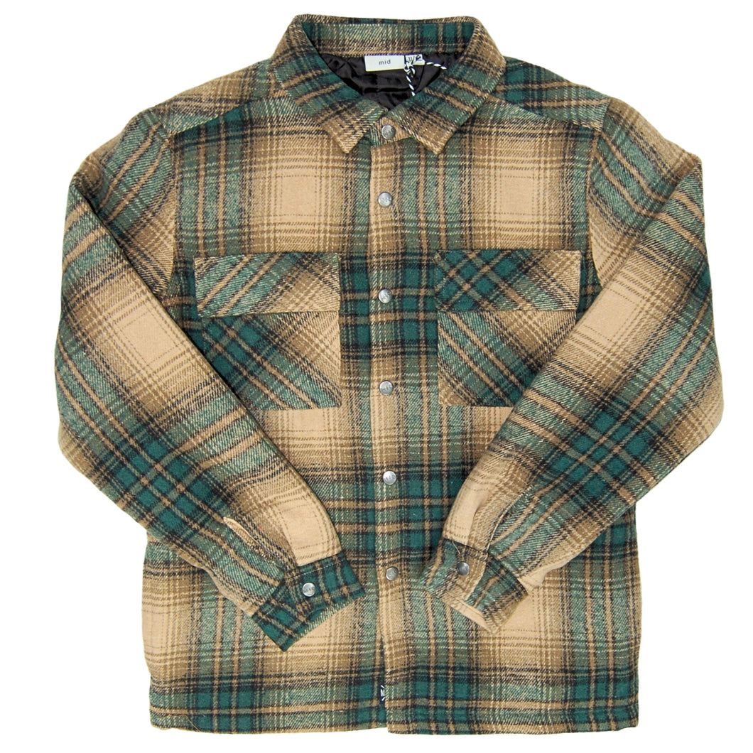 Infant Button Up Plaid Shacket