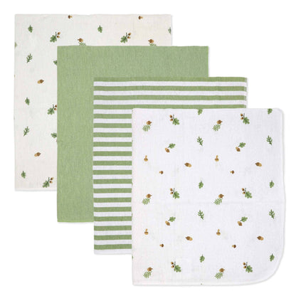 4 Pack Flannel Receiving Blankets