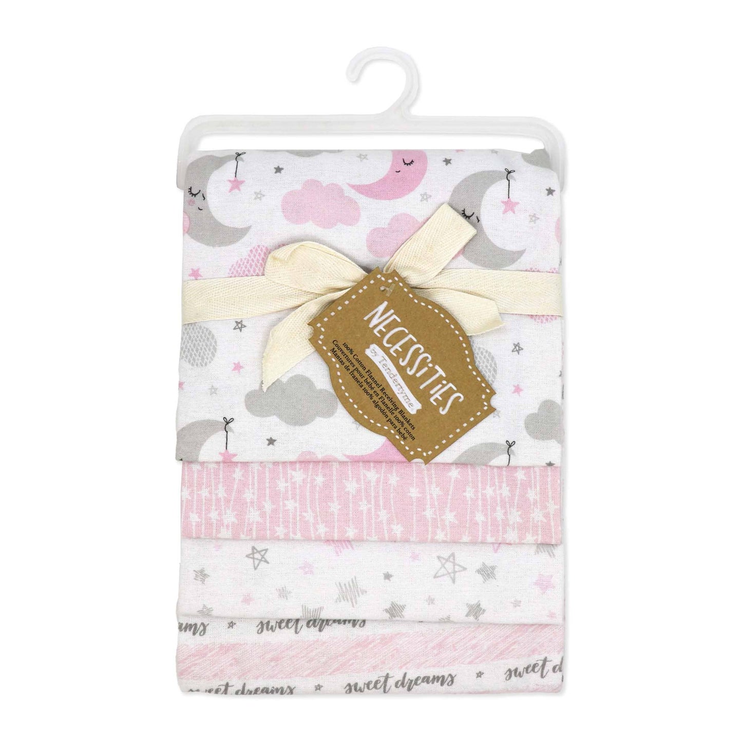 4 Pack Receiving Blanket – Hanging Sweet Dreams