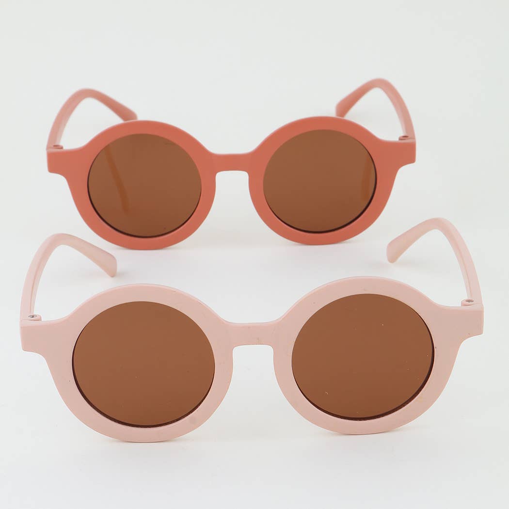 KIDS Retro Matte Round Sunglasses