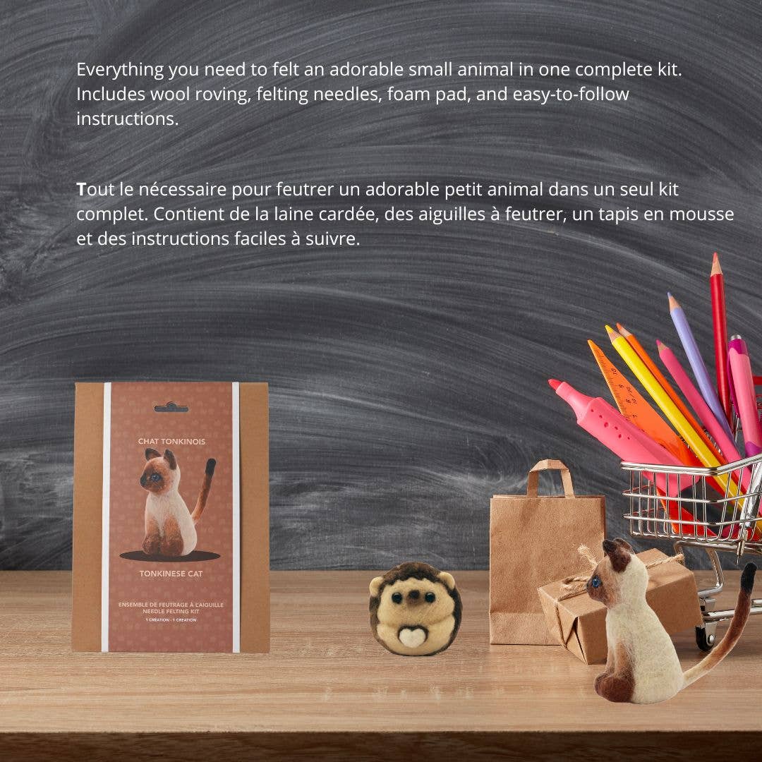 TONKINESE CAT NEEDLE FELTING KIT