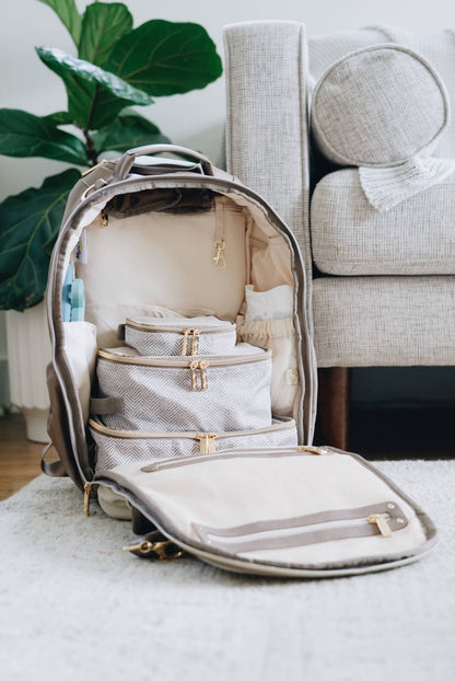 Taupe Pack Like A Boss™ Diaper Bag Packing Cubes