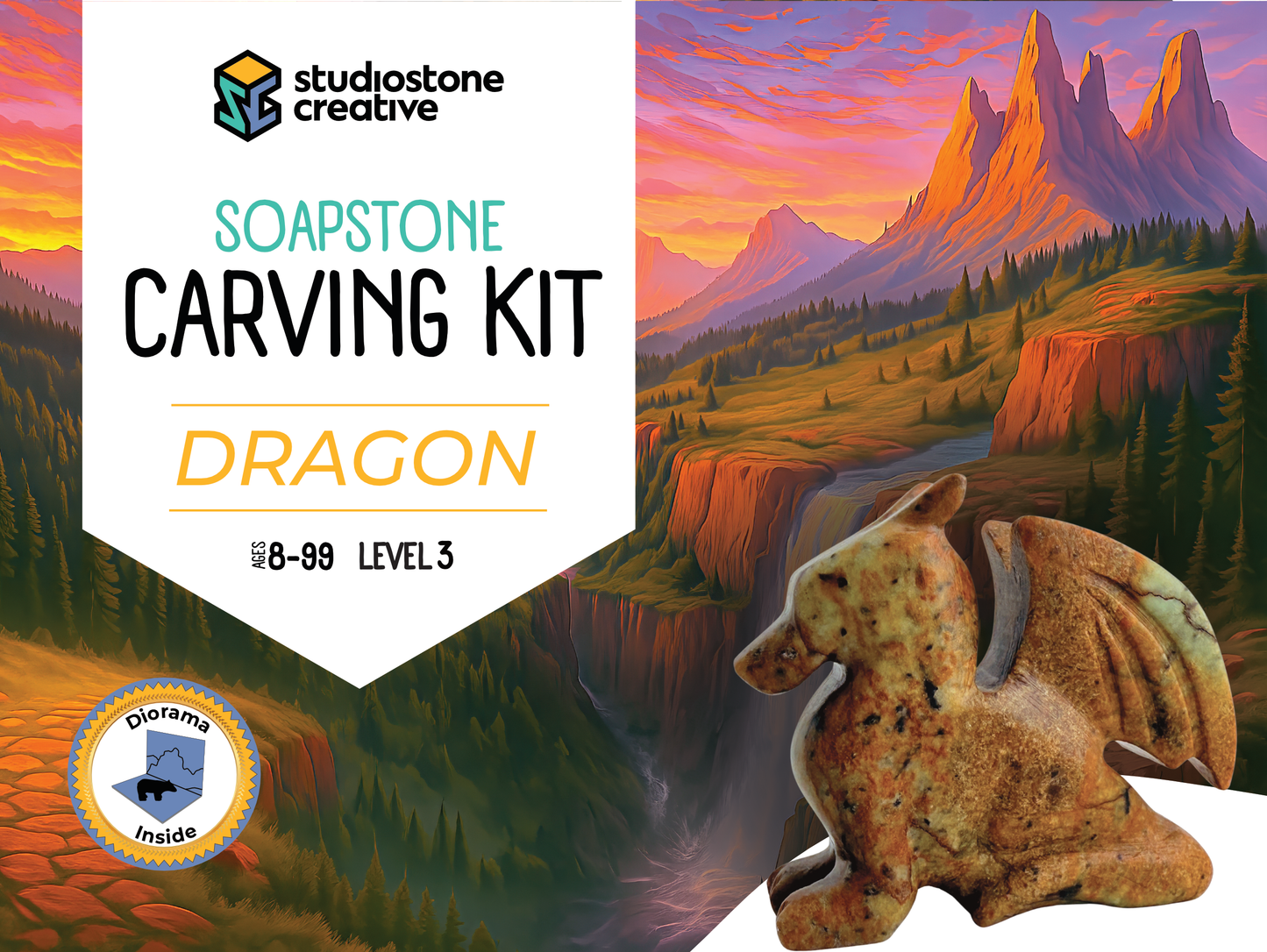 Dragon Soapstone Carving Kit - NEW!!