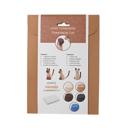 TONKINESE CAT NEEDLE FELTING KIT