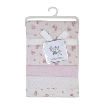 4 Pack Flannel Receiving Blankets