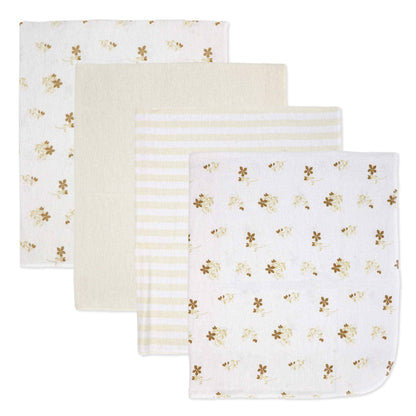 4 Pack Flannel Receiving Blankets