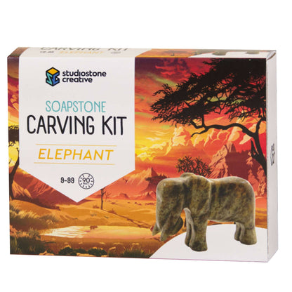 Elephant Soapstone Carving Kit