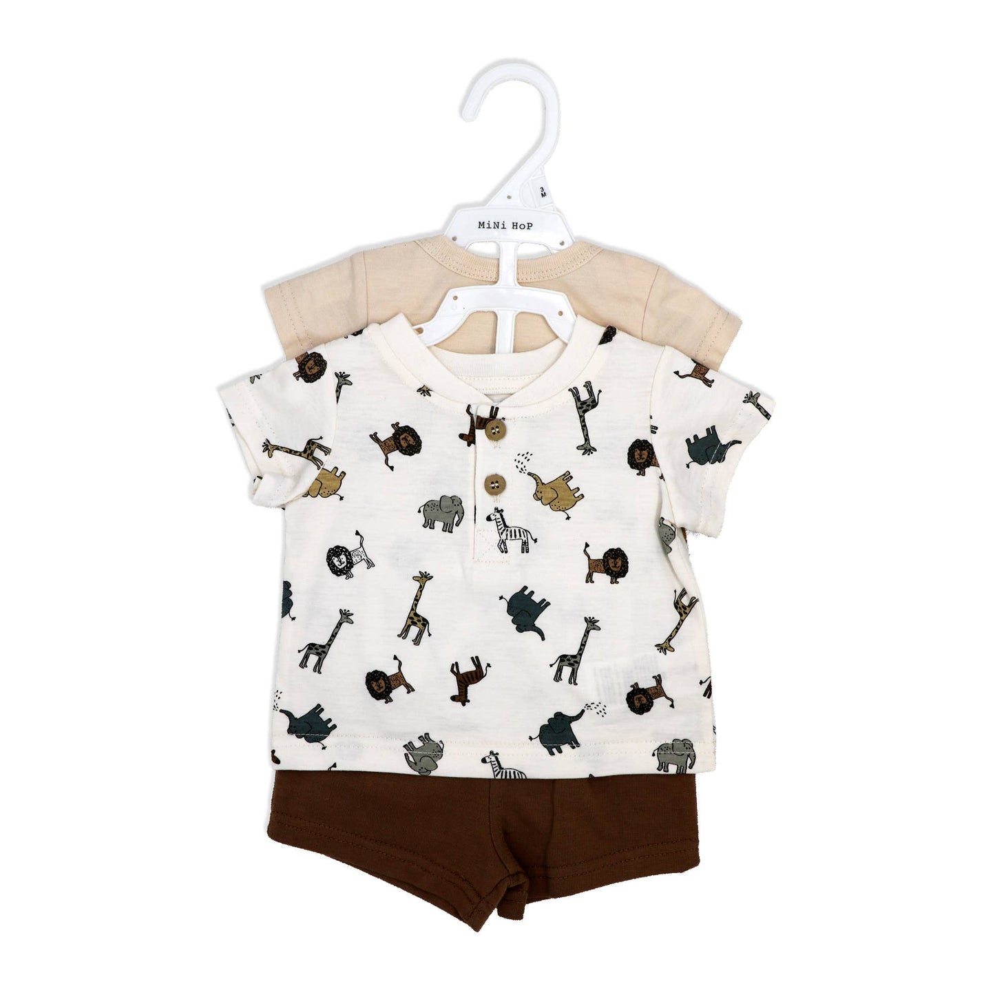 Boys 3 Piece Henley Bodysuit Short Set: Cool Like my Dadd
