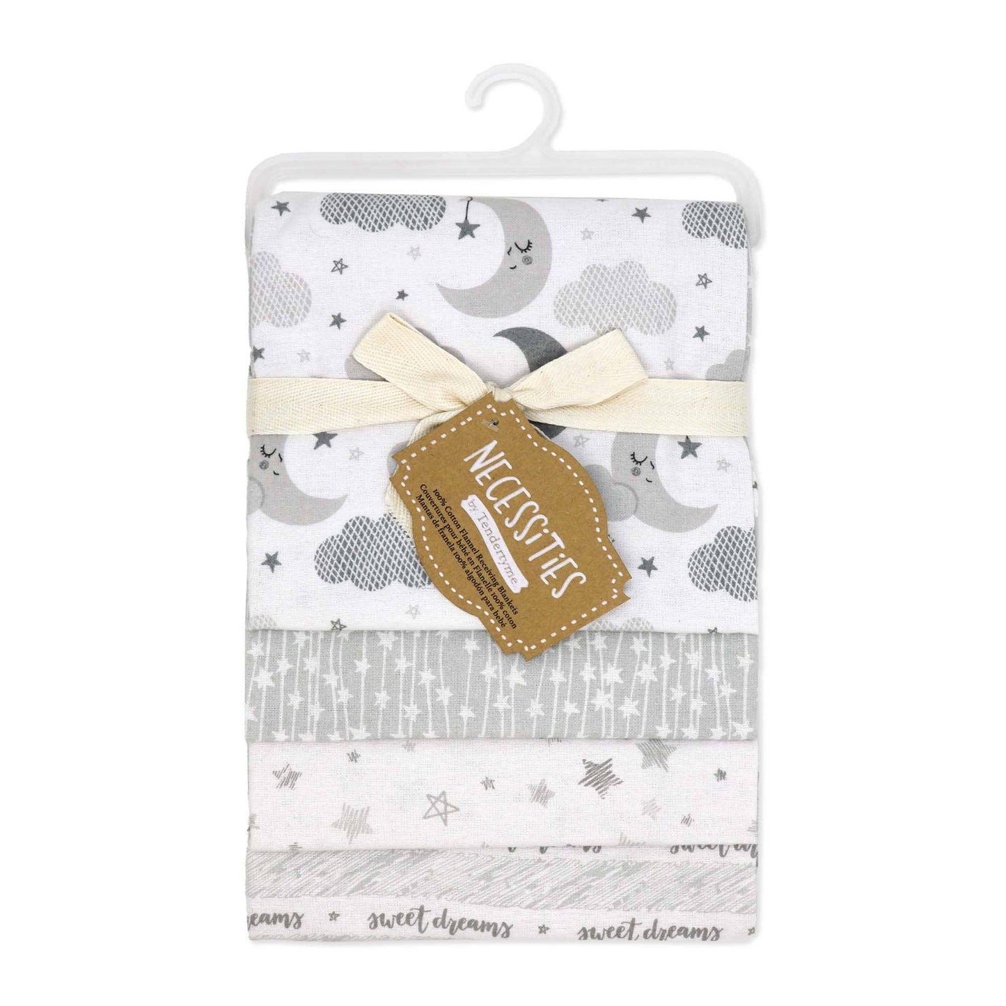4 Pack Receiving Blanket – Hanging Sweet Dreams