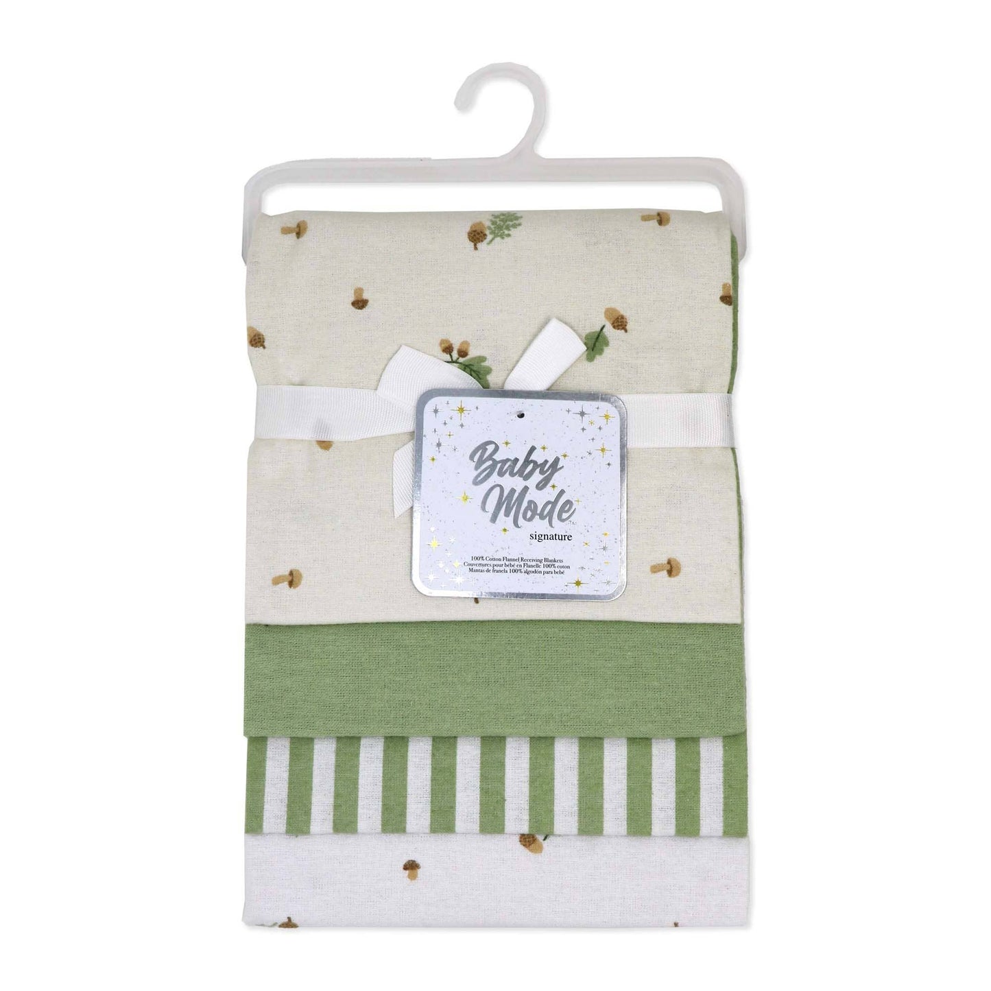 4 Pack Flannel Receiving Blankets