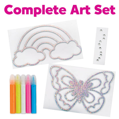 Easy Sparkle Window Art Mini Kit Craft Kit for Kids
