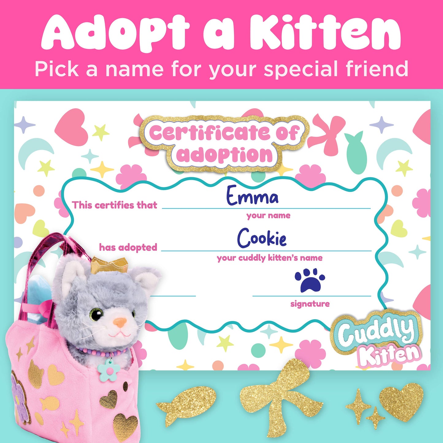 Decorate a Cuddly Kitten DIY Craft Kit for Kids