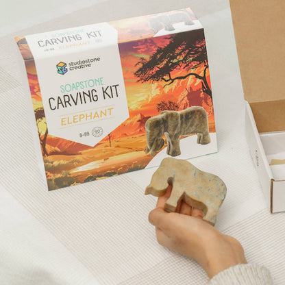 Elephant Soapstone Carving Kit