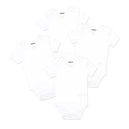 Naturelle 4 Pack Short Sleeve Bodysuit
