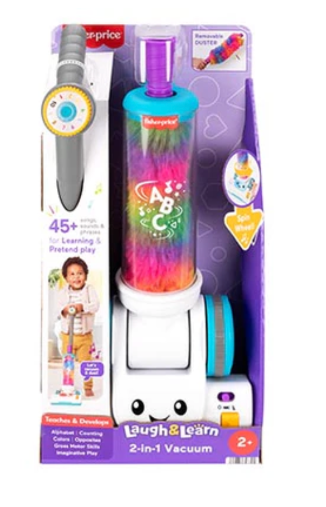 Fisher-Price Laugh and Learn Toy Vacuum, Ages 1+
