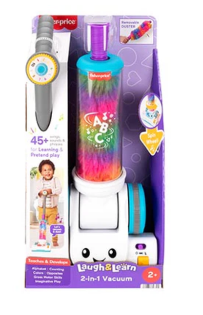 Fisher-Price Laugh and Learn Toy Vacuum, Ages 1+