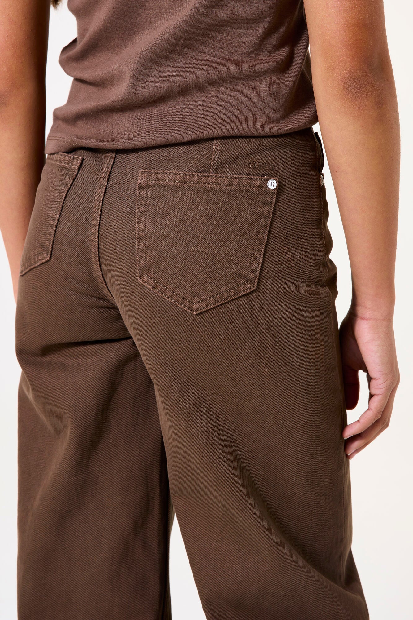 Wide Fit Walnut Jeans