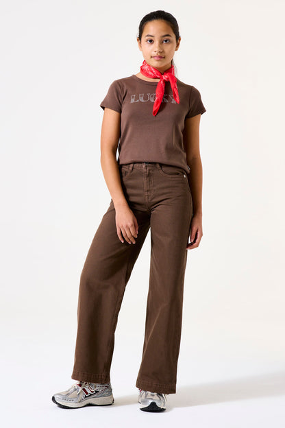 Wide Fit Walnut Jeans