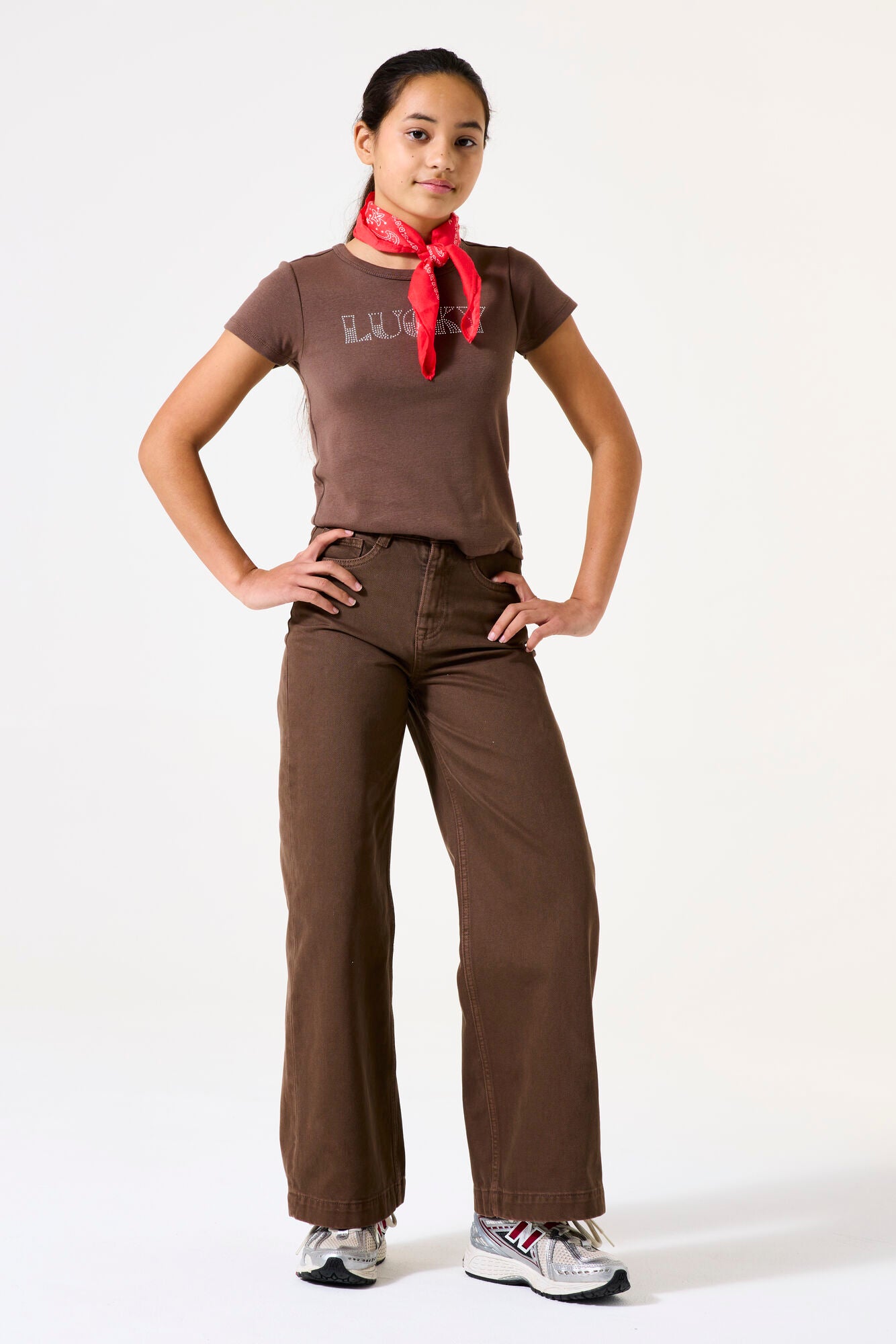 Wide Fit Walnut Jeans