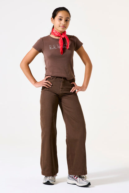 Wide Fit Walnut Jeans