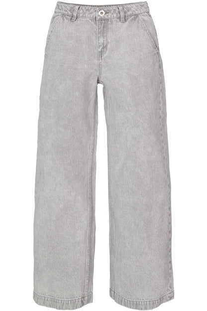 Wide Leg Grey Wash Jeans
