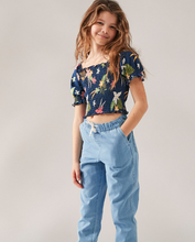 Load image into Gallery viewer, Roxy Sunday Night Sessions Puff Sleeve Top

