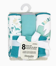 Load image into Gallery viewer, 8pc Bath Set - 3 Hooded Towels &amp; 5 Washcloths
