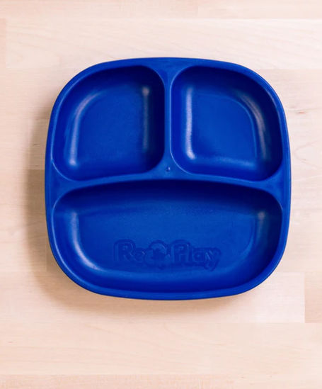 Re-Play Divided Plate-Navy
