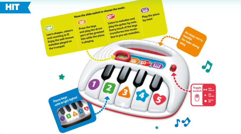 Musical Rainbow Piano Toy