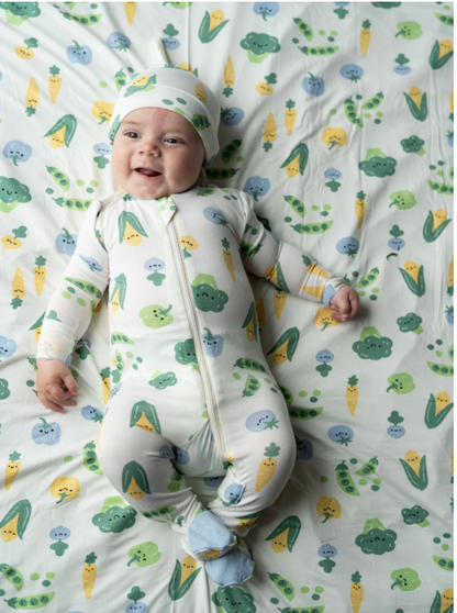 Bamboo Footies with Two Way Zipper