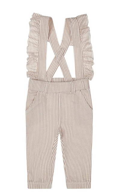 Ruffle Shoulder Dungarees