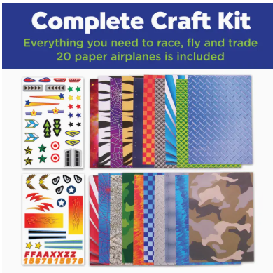 Paper Airplane Stunt Squadron Mini Craft Kit For Kids