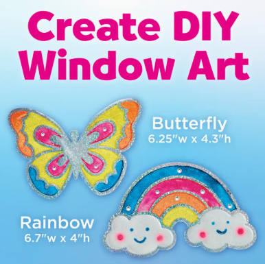 Easy Sparkle Window Art Mini Kit Craft Kit For Kids