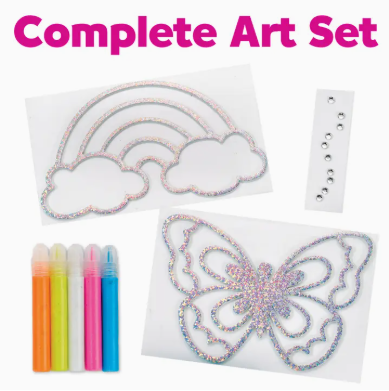 Easy Sparkle Window Art Mini Kit Craft Kit For Kids