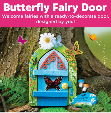 Butterfly Fairy Door - Diy Craft Kit For Kids