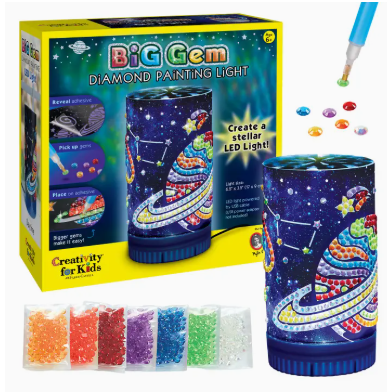 Big Gem Diamond Painting Light - Night Light Craft Kit