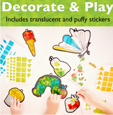 The Very Hungry Caterpillar Sticker Suncatchers Craft Kit