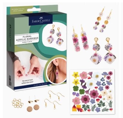 Pressed Floral Earrings -Craft Kit
