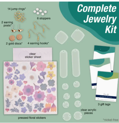 Pressed Floral Earrings -Craft Kit