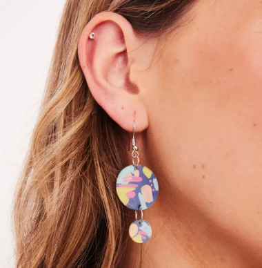 Painted Acrylic Earrings -Craft Kit